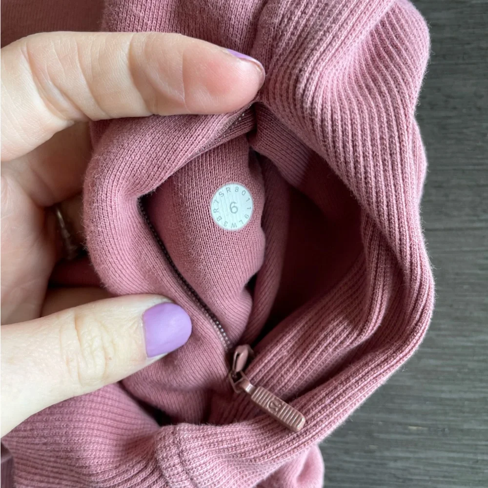Lululemon Chill On Pullover Quicksand Pink Mauve Sweatshirt 6